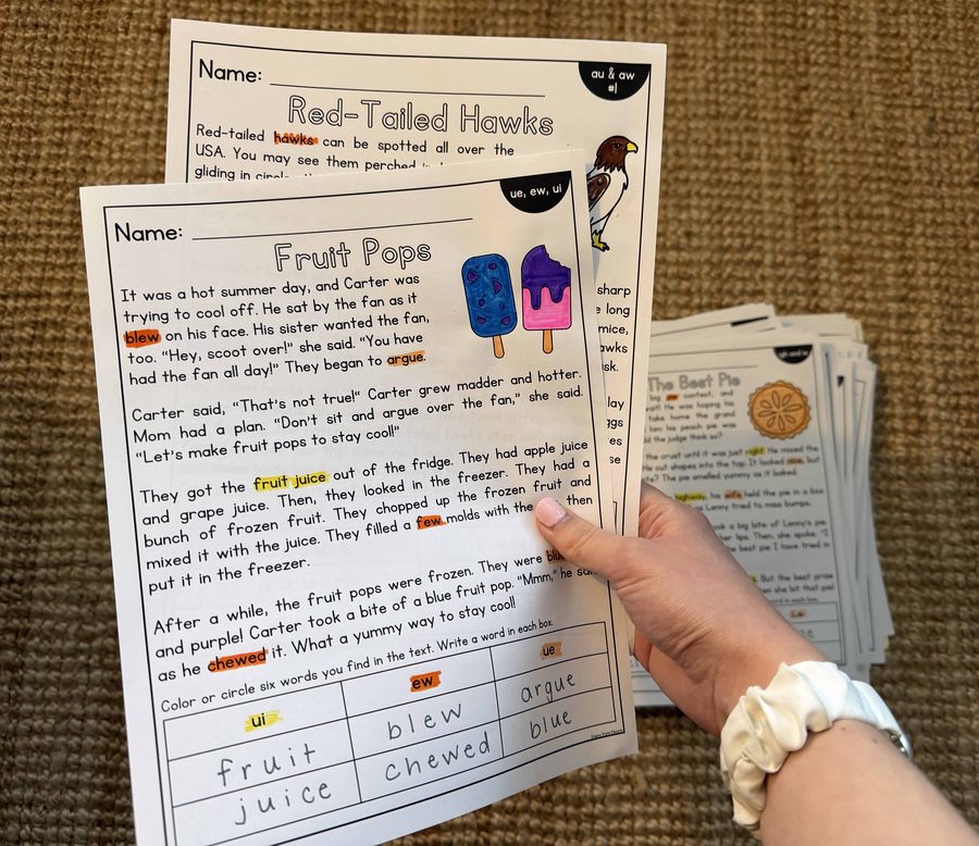 A spread of Empire State Educate literacy resources